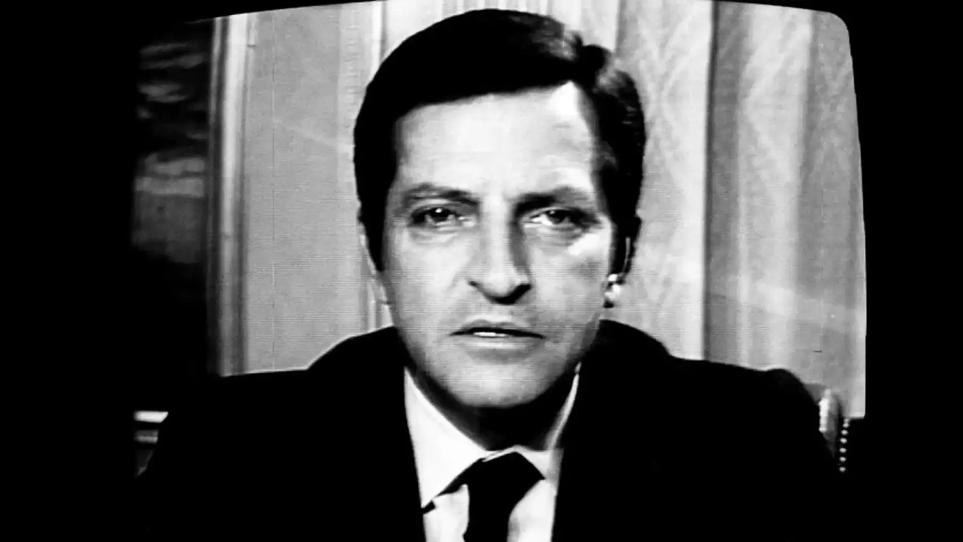Adolfo Suárez el día que anunció su dimisión