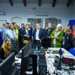 El consejero de la Presidencia, Interior, Diálogo Social y Simplificación Administrativa, Antonio Sanz, visita el Puesto de Mando del Gran Premio de Jerez de la Frontera (Cádiz).