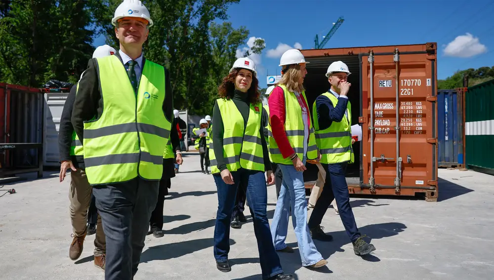 Isabel Díaz Ayuso, visita las obras del nuevo colector-interceptor en Pozuelo de Alarcón