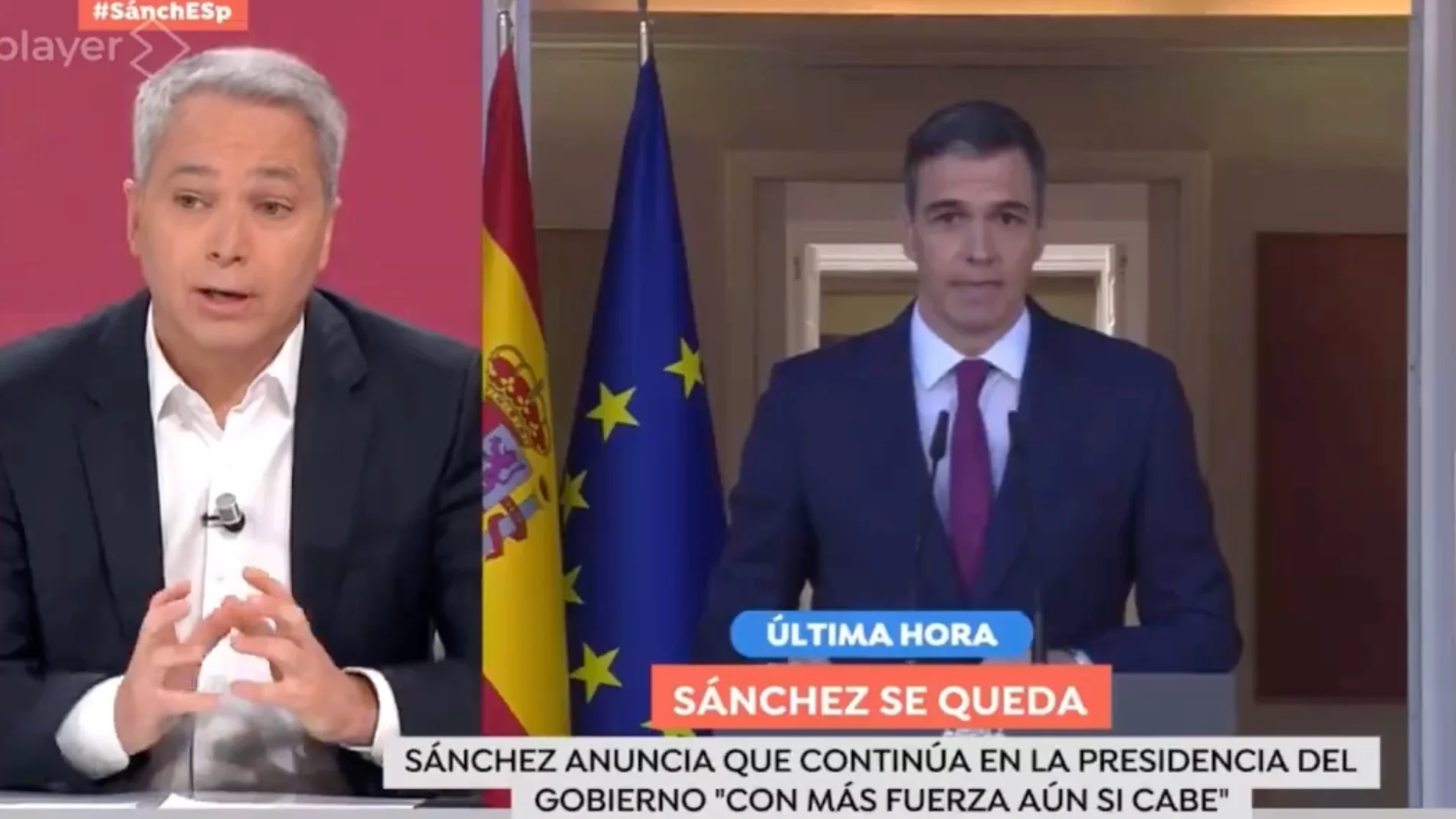 Vicente Vallés en 'Espejo Público' el lunes 29 de abril