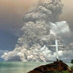 Mount Ruang volcano eruption in Indonesia
