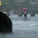 Lluvia torrencial en Barcelona