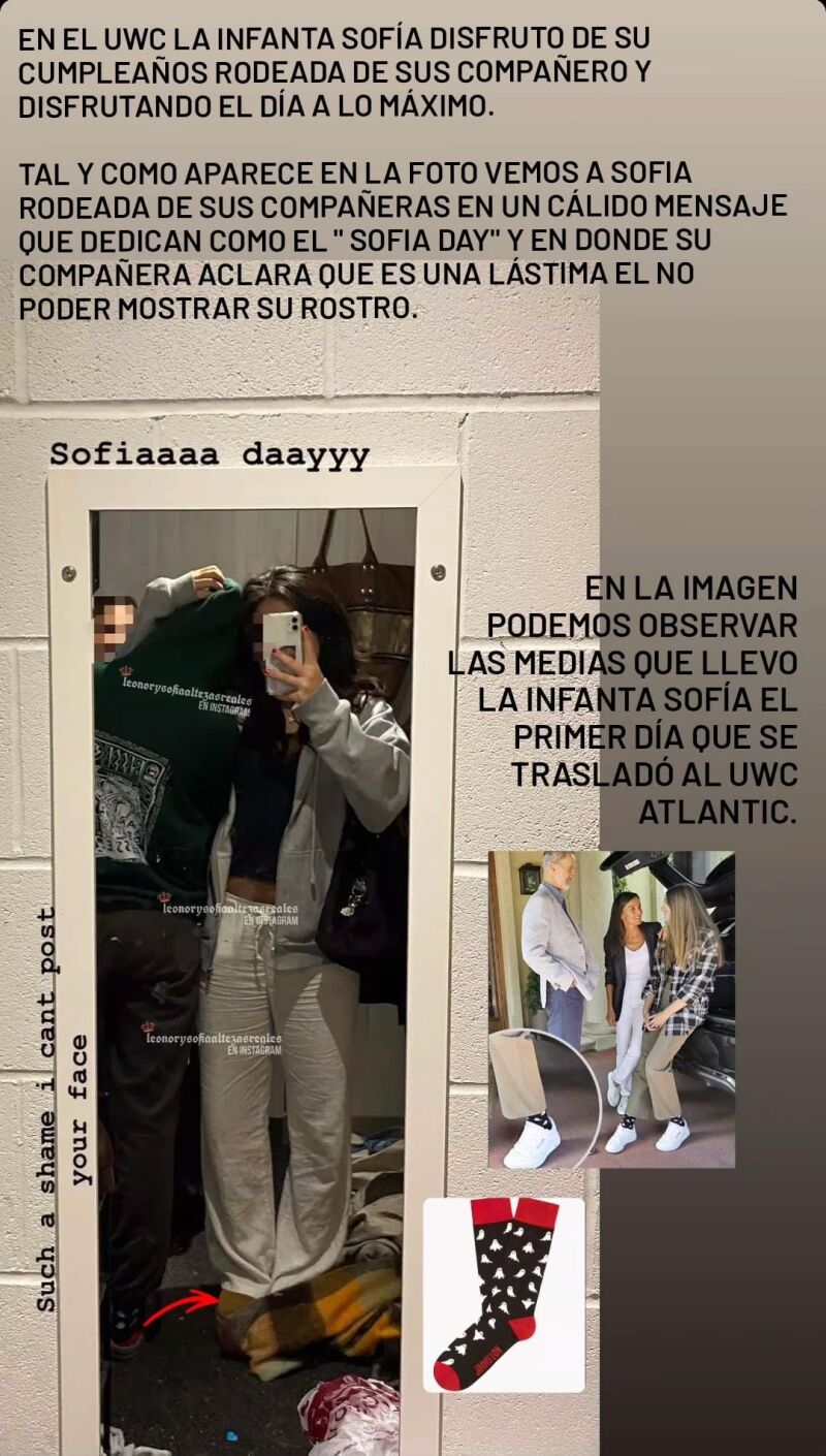 La infanta Sofía con sus amigas en Gales