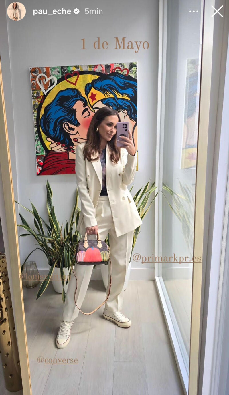 Paula Echevarría con look para el puente de mayo.