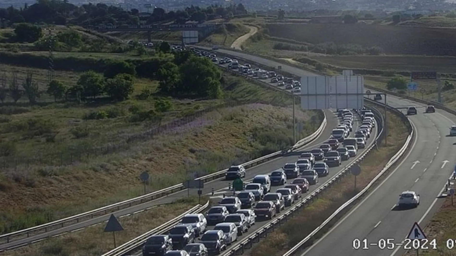 Complicaciones en las salidas de Madrid