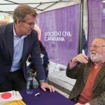 Alberto Núñez Feijóo junto a Fernando Savater