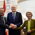 Cypriot President Nikos Christodoulides and EU President Ursula von der Leyen visit Beirut
