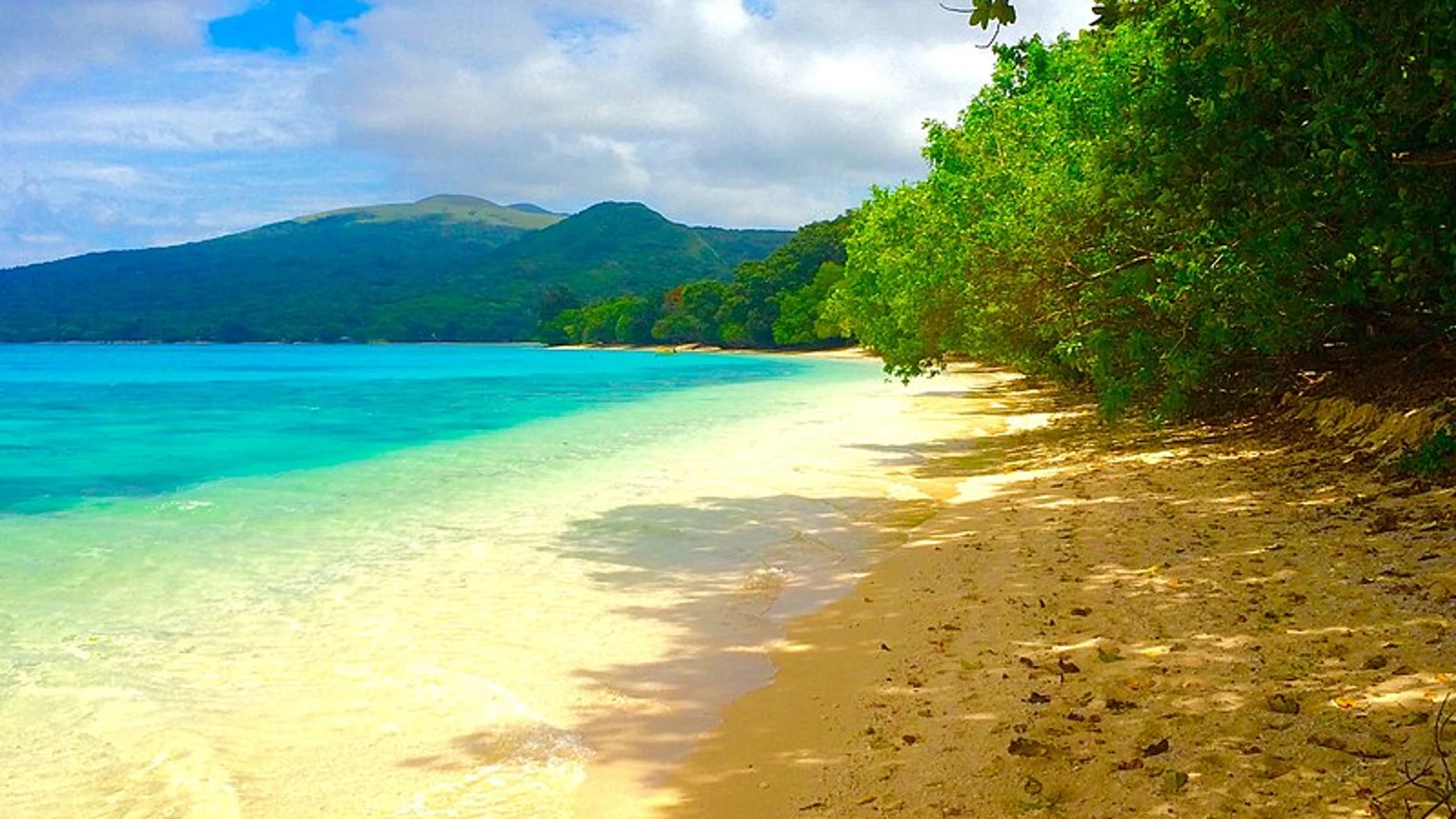 Playa de la Isla de Pele en vanatu