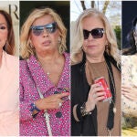 Rocío Carrasco, Carmen Borrego, Bárbara Rey e Isabel Pantoja en un montaje de La Razón