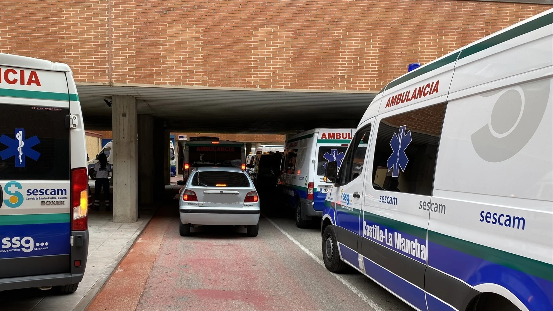 Foto de archivo de ambulancias en Castilla-La Mancha