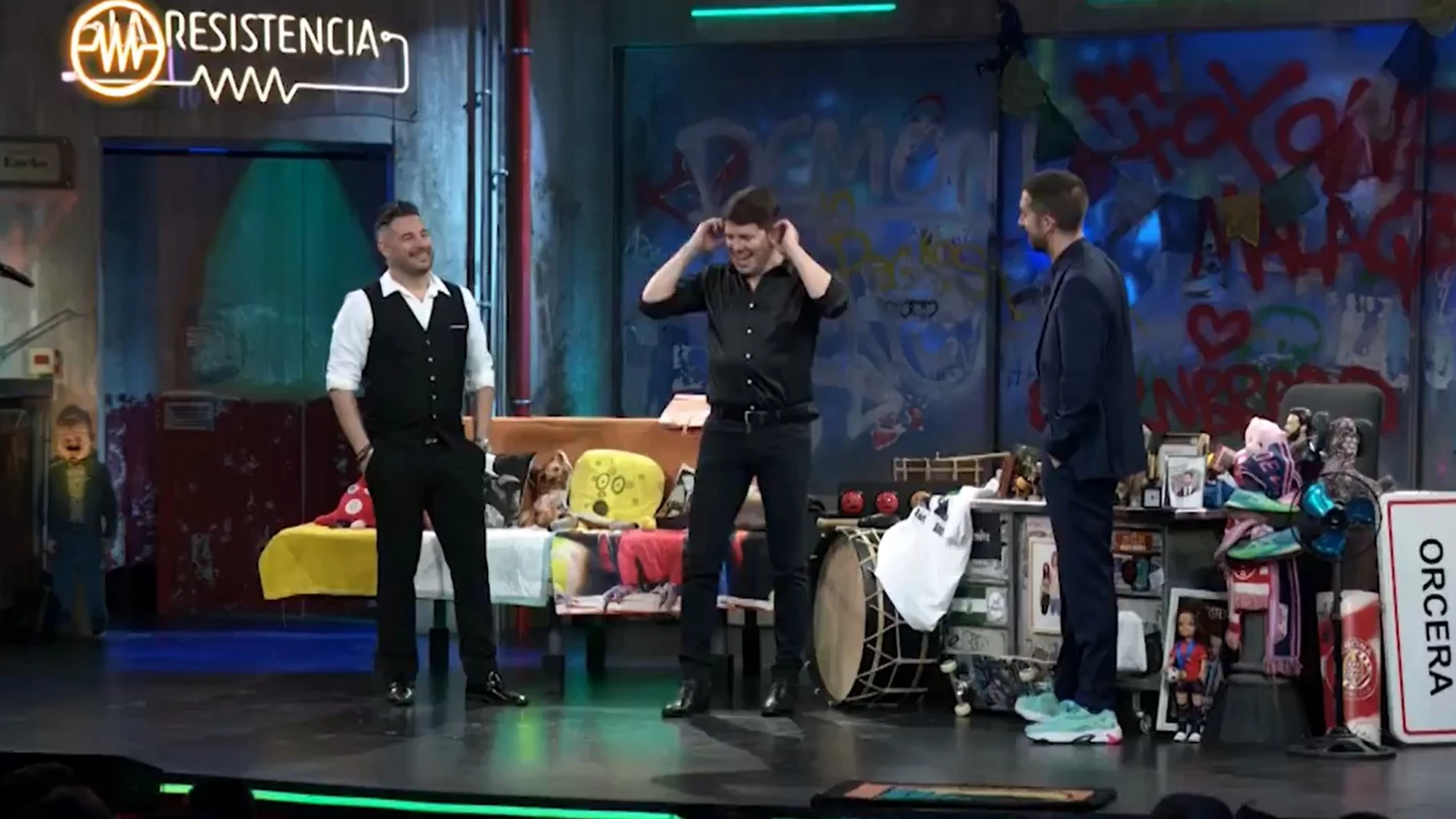Andy y Lucas confiesan en “La Resistencia” que casi llegan a las manos con el rapero Eminen: “Le grité you stupid”