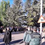 Un momento del desfile controlado por la Guardia Civil
