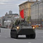 Imagen de archivo de militares rusos durante un desfile en Moscú 