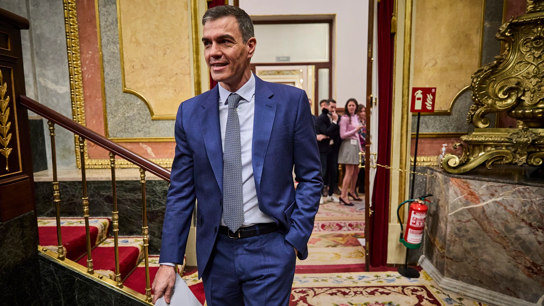 El presidente del Gobierno Pedro Sánchez en una sesión de control al Gobierno en el Congreso de los Diputados.