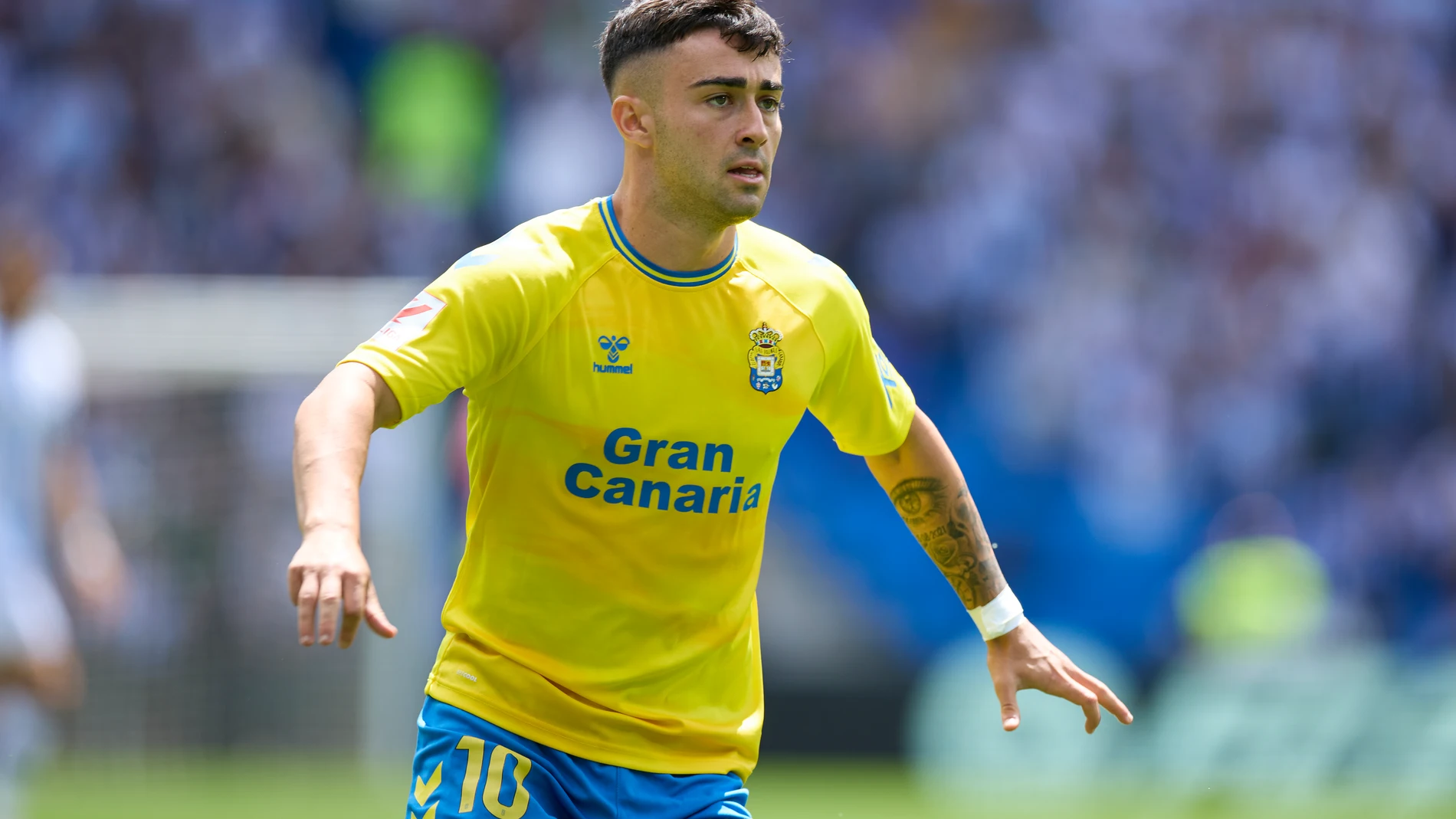 Alberto Moleiro of UD Las Palmas looks on during the LaLiga EA Sports match between Real Sociedad and UD Las Palmas at Reale Arena on May 4, 2024, in San Sebastian, Spain. AFP7 04/05/2024 ONLY FOR USE IN SPAIN