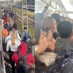 Retrasos en C-2, C-7 y C-8 de Cercanías tras desalojar los pasajeros un tren averiado y llegar andando hasta Atocha