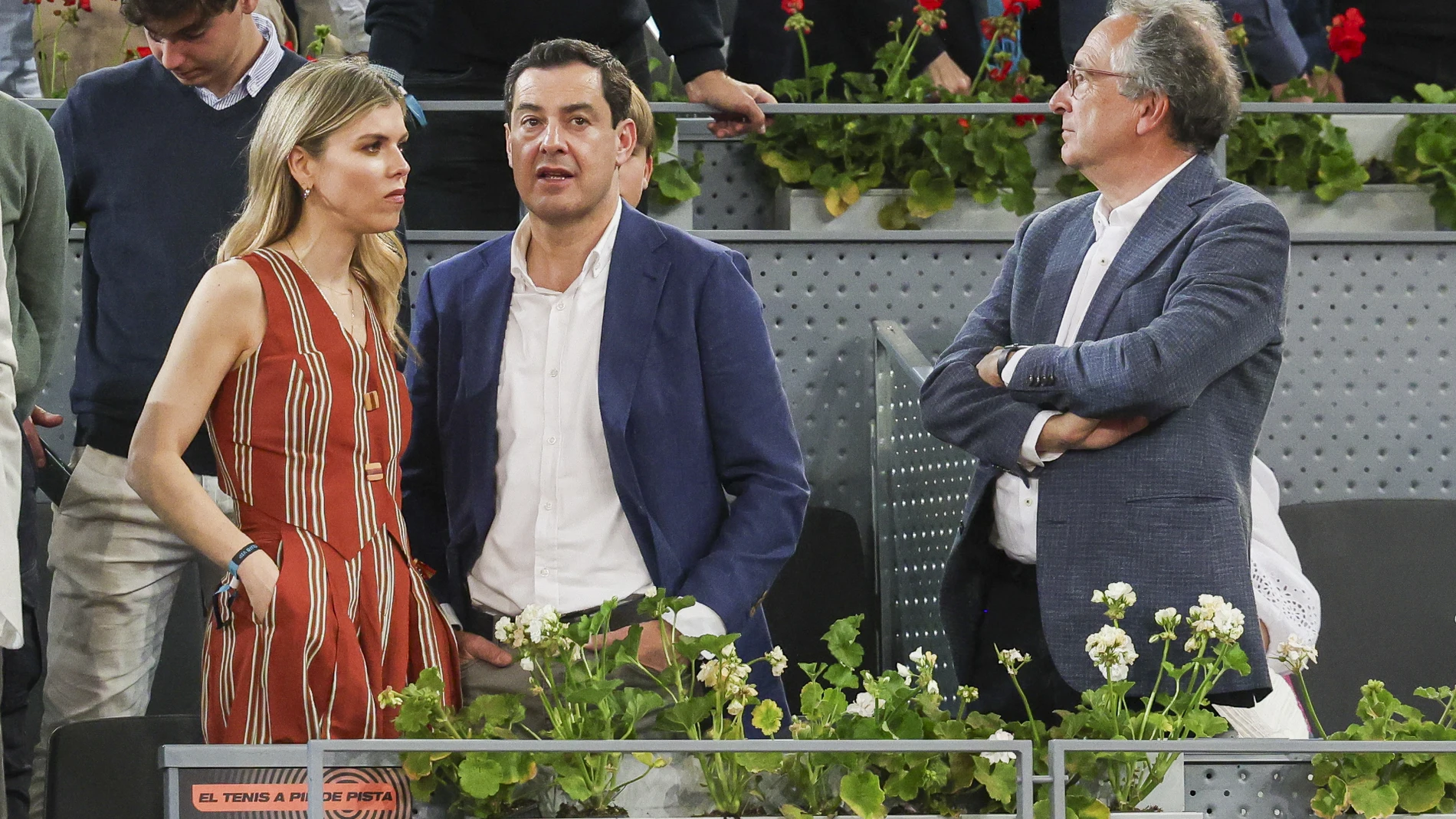 Manuela Villena y su look en la final del Mutua Madrid Open.