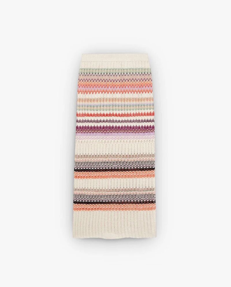 Falda midi crochet