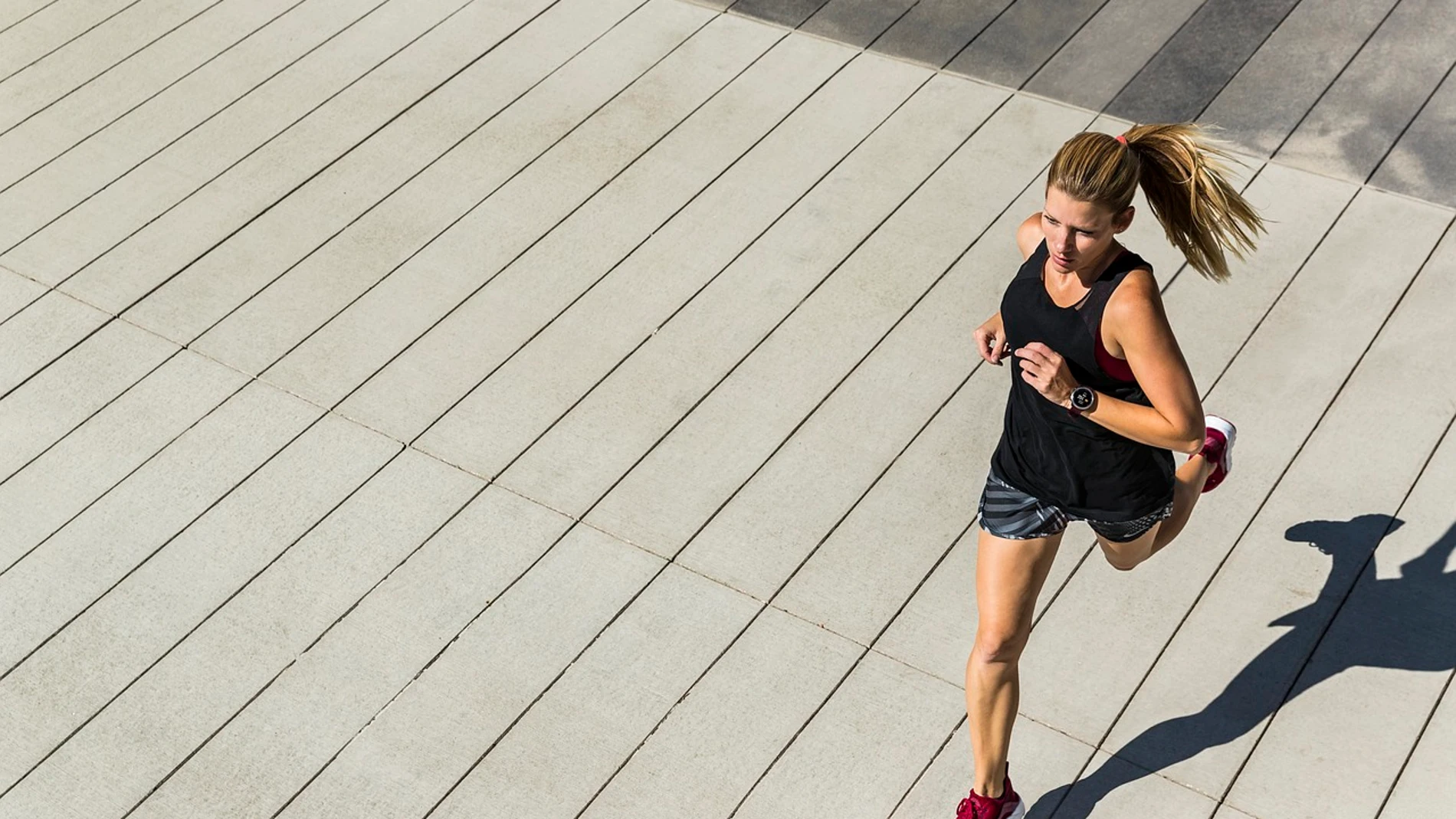 mujer corriendo