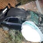 Fotografía del coche siniestrado