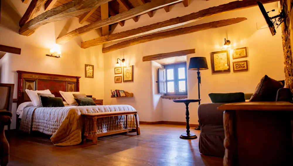 Una habitación del Hotel Rural Vía Avis
