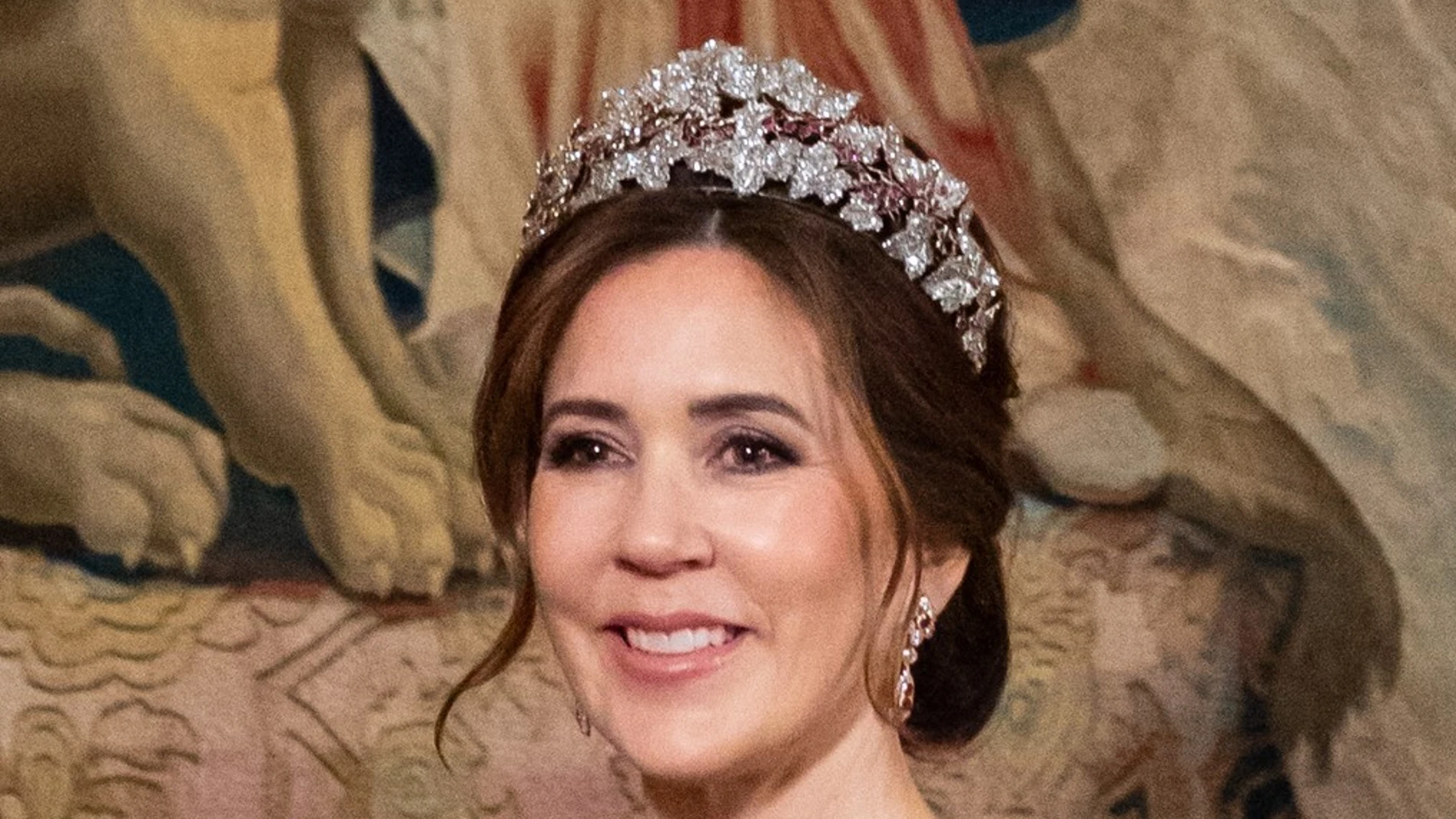 Reina Mary de Dinamarca, en la cena de gala de Suecia