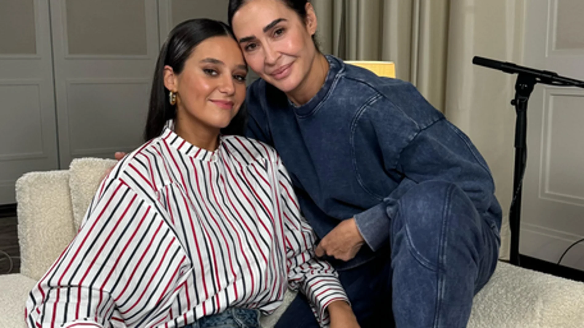 Victoria Federica y su look en el podcast de Vicky Martín Berrocal.