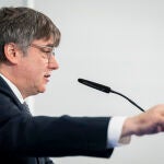 Puigdemont en el ciclo de ruedas de prensa de EFE