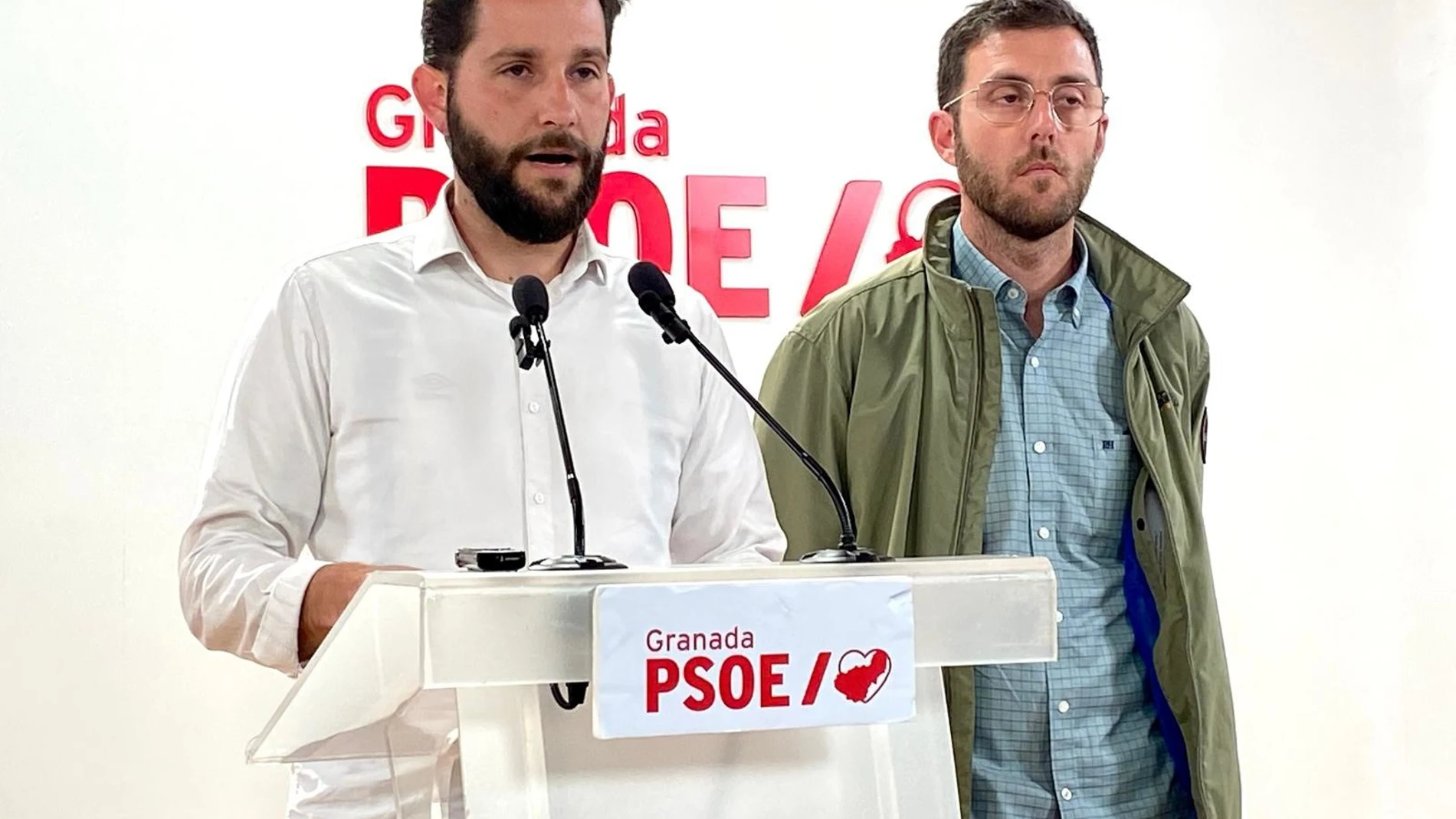 El alcalde de Láchar (Granada), Pedro Sánchez (PSOE), en rueda de prensa.PSOE08/05/2024