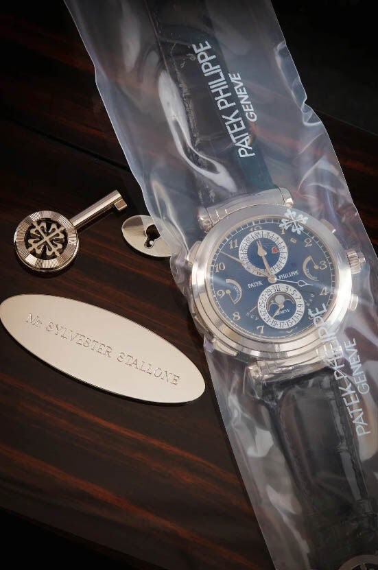 Imagen del reloj más preciado de Sylvester Stallone