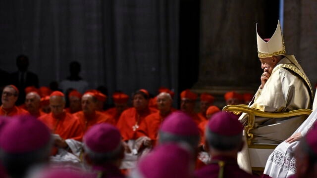 El Papa durante la proclamación del Año Jubilar 2025