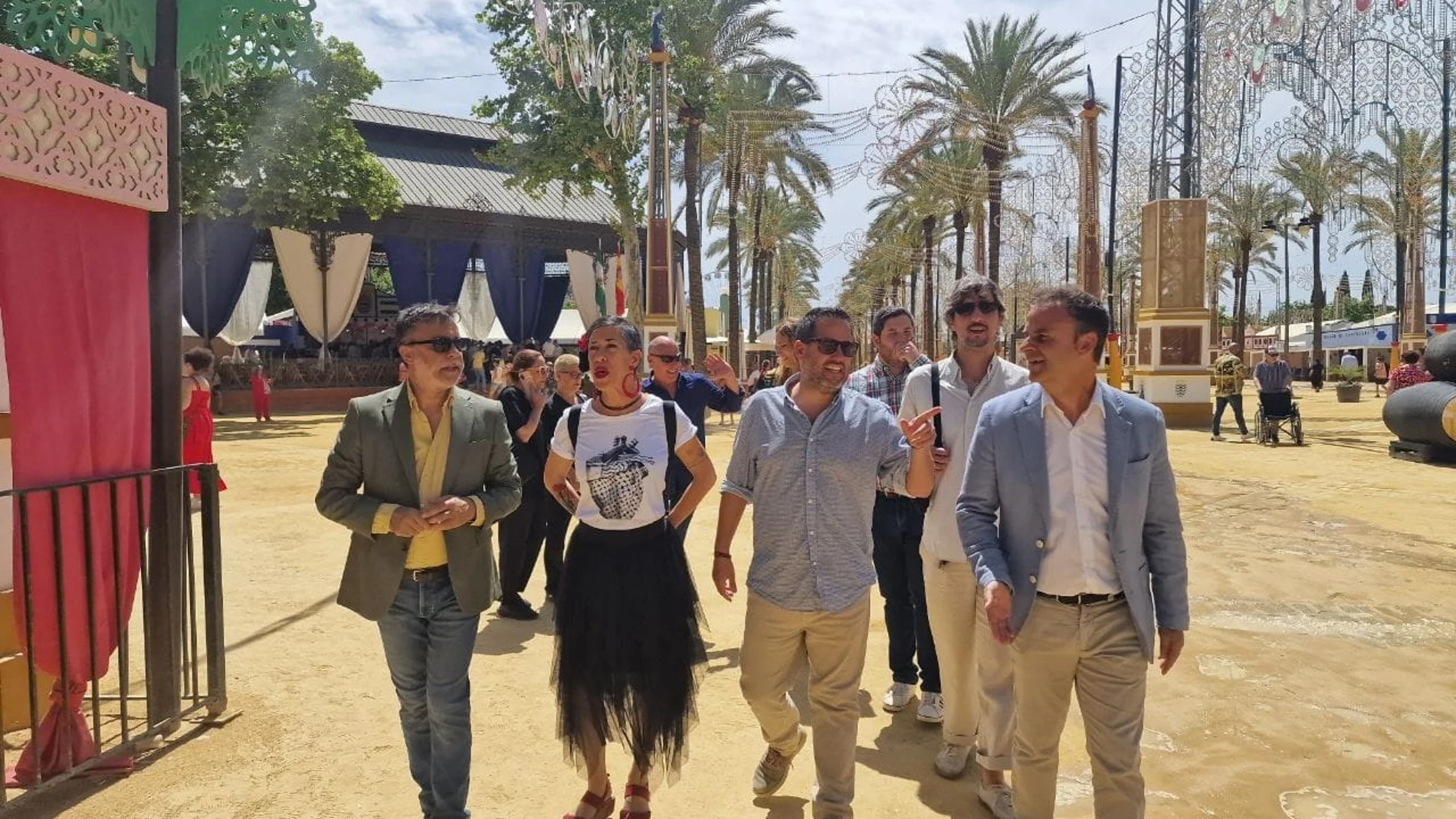 Al portavoz de Adelante Andalucía, José Ignacio García, por ahora sí le gusta la Feria de Jerez de la Frontera