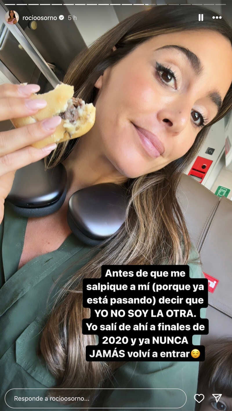 Story de Rocío Osorno sobre Coco Robatto