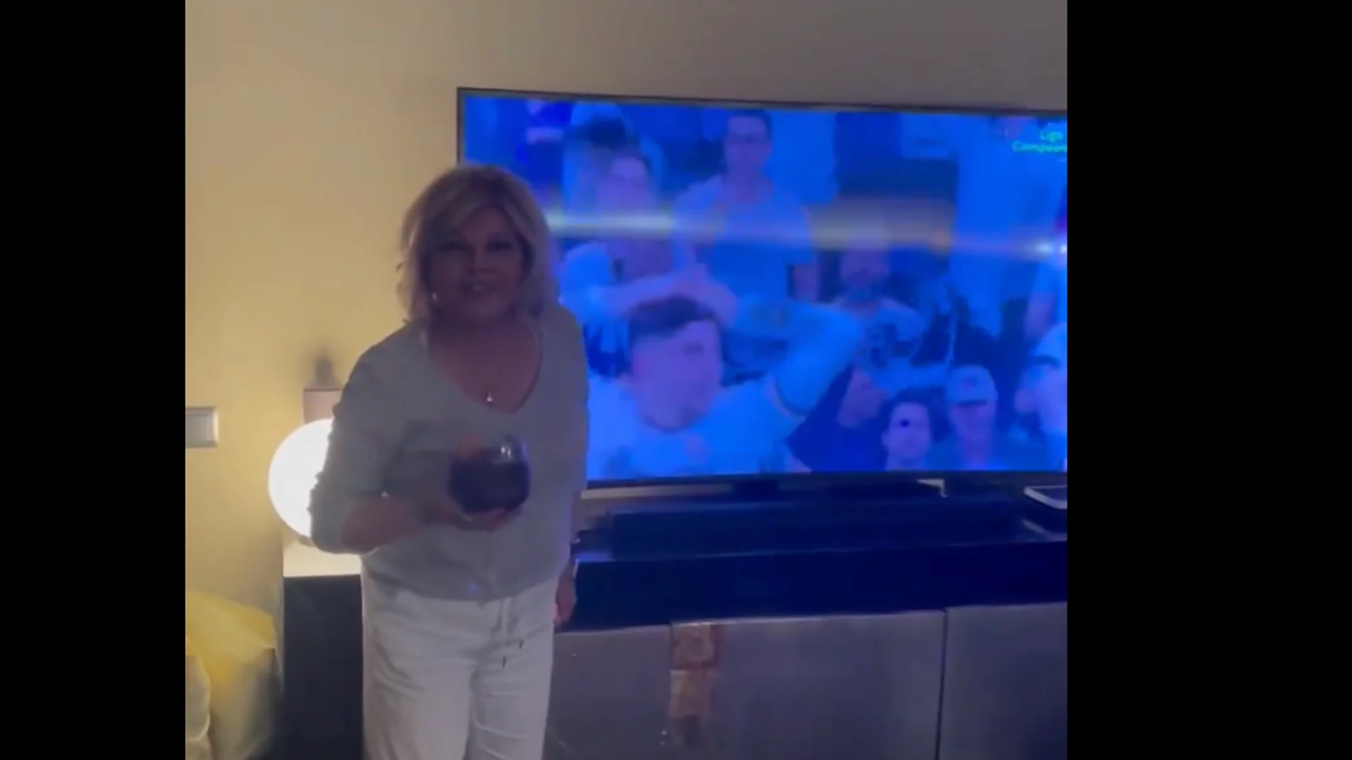 Así celebraron Terelu Campos, Ibai Llanos y Gareth Bale la victoria del Real Madrid