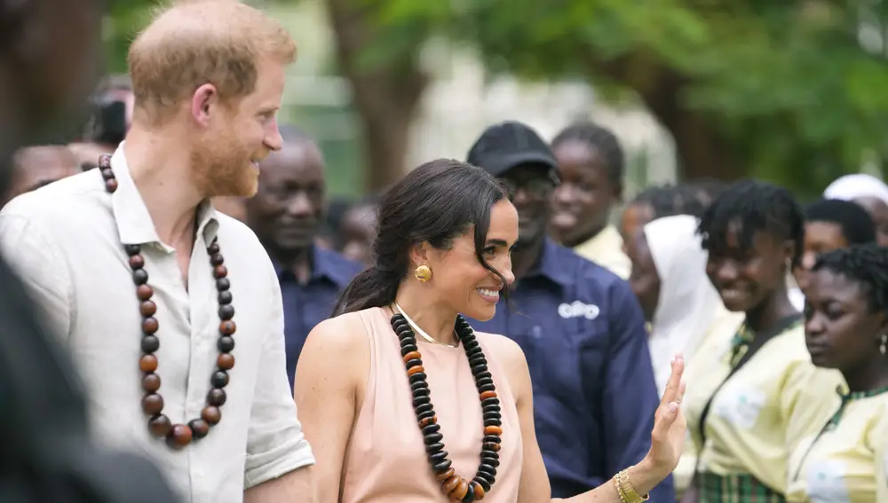 Los duques de Sussex en Abuja, Nigeria