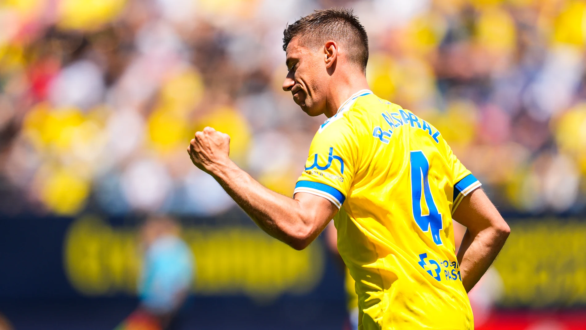 Ruben Alcaraz of Cadiz CF celebrates a goal during the Spanish league, La Liga EA Sports, football match played between Cadiz CF and Getafe CF at Nuevo Mirandilla stadium on May 12, 2024, in Cadiz, Spain.AFP7 12/05/2024 ONLY FOR USE IN SPAIN