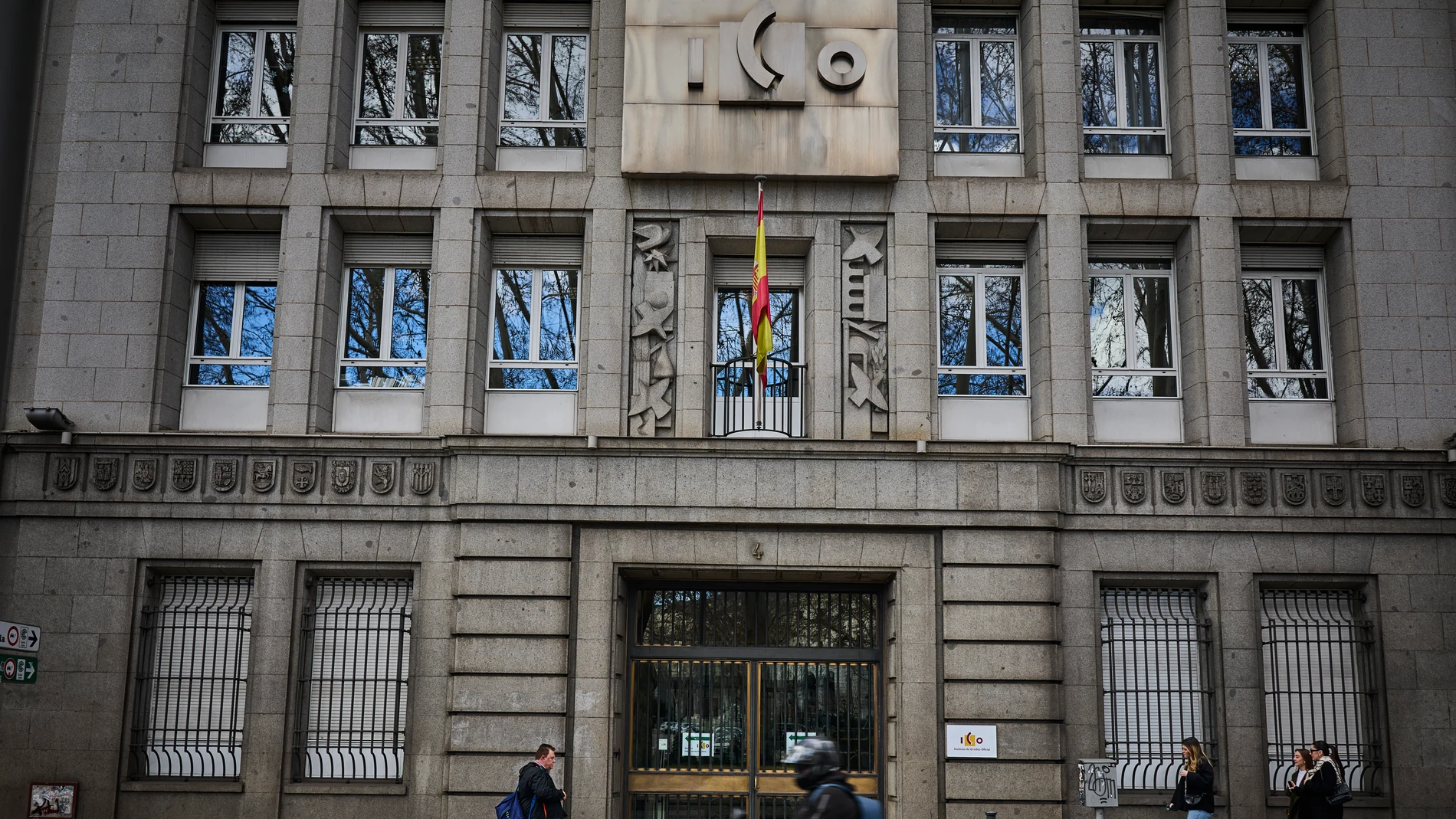 Fachada del ICO (Instituto de Crédito Oficial).