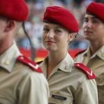 La Princesa Leonor vestida con el uniforme militar
