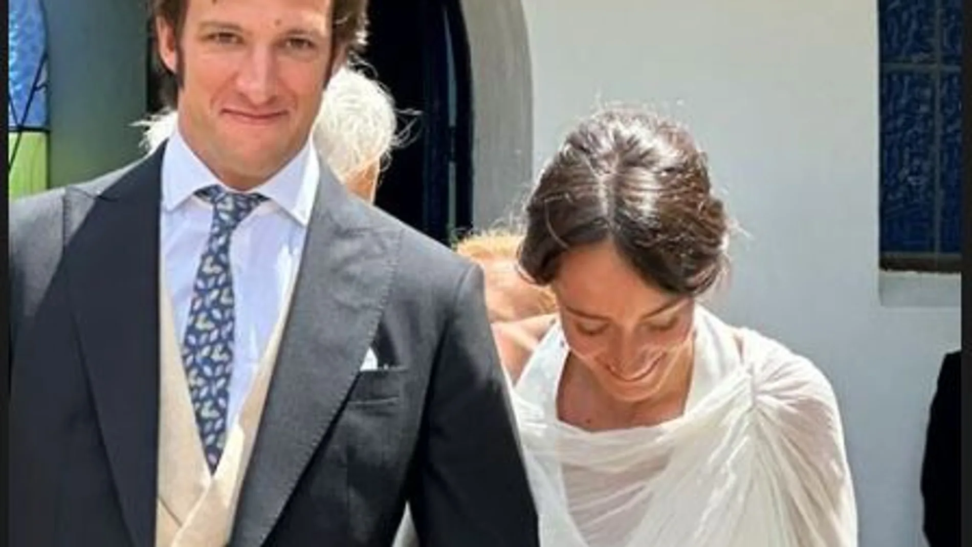 Mónica Coronel de Palma Marichalar en su boda con Carlos Deni