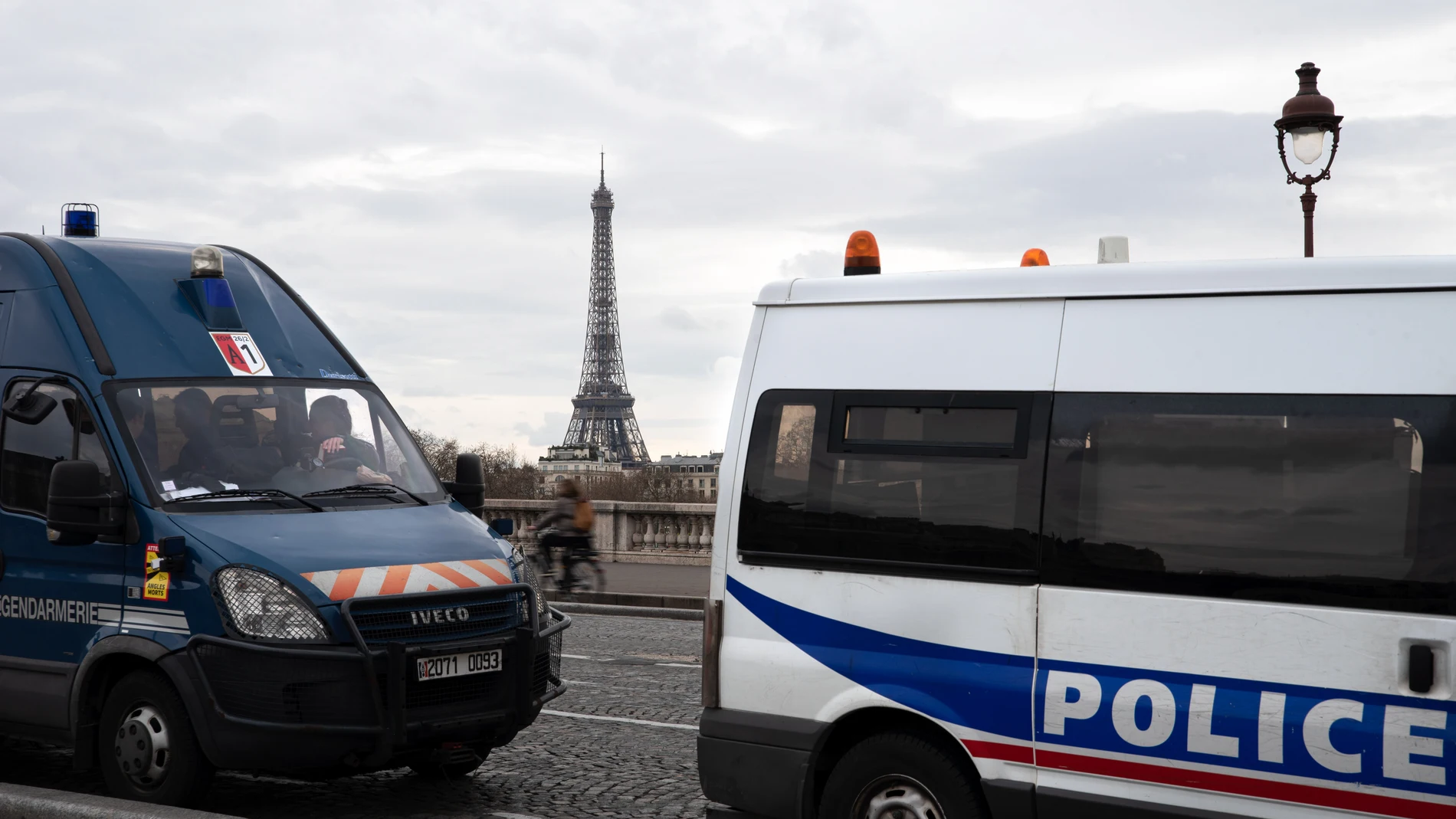 Furgones de la Policía y la Gendarmería de Francia en la capital, París (archivo) (Foto de ARCHIVO)22/03/2023