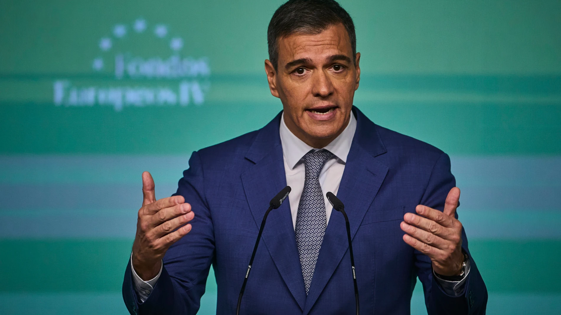 El presidente del Gobierno, Pedro Sánchez, inaugura la IV edición del foro 'Fondos Europeos: Innovación para un crecimiento sostenible', que organiza elDiario.es, en el auditorio de El Beatriz, en Madrid. © Alberto R. Roldán / Diario La Razón. 16 05 2024