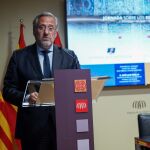 El presidente de las Cortes, Carlos Pollán, durante su intervención