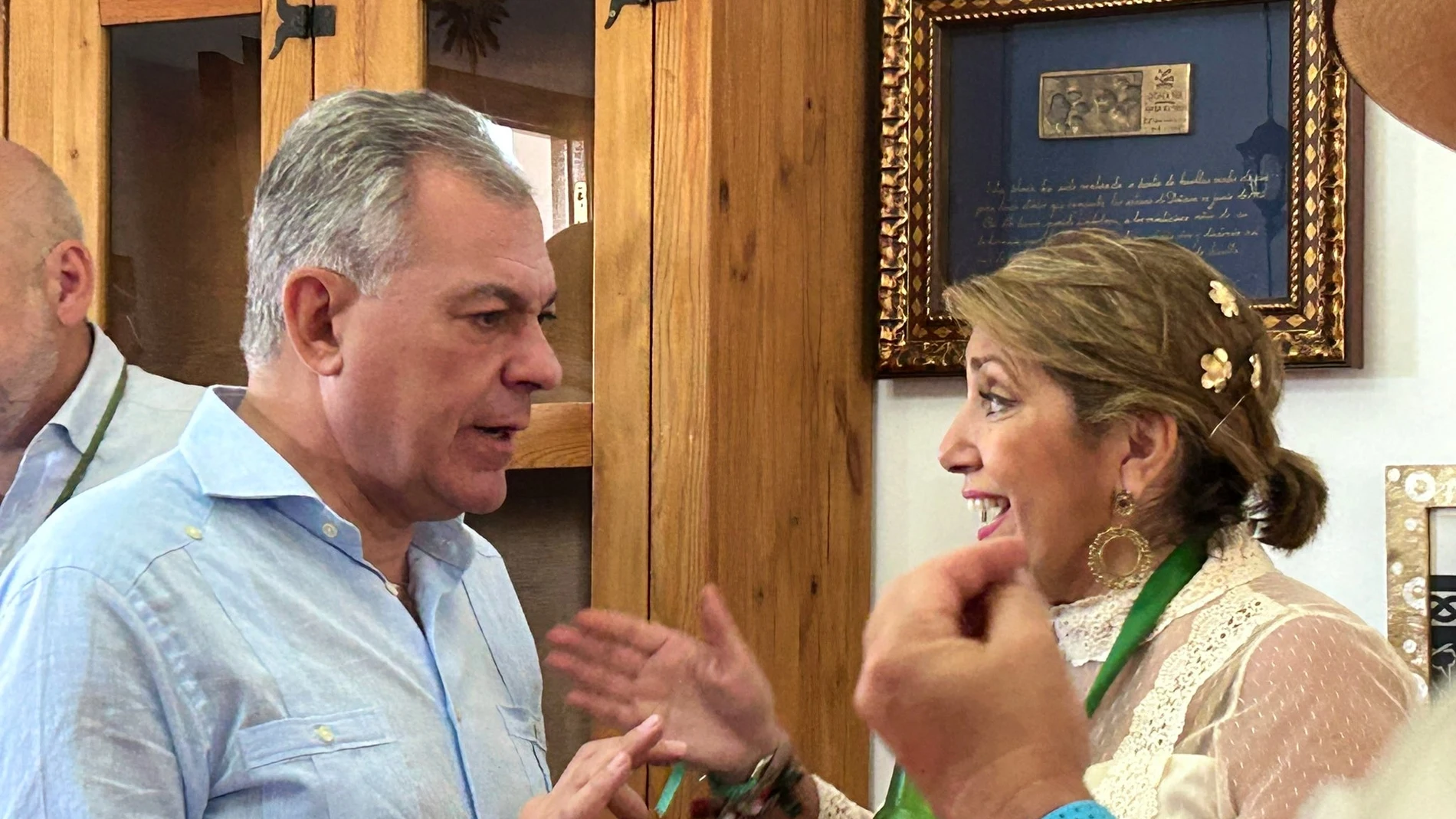 José Luis Sanz y Susana Díaz en el Rocío