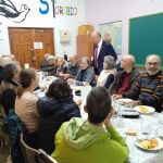 El subdelegado del Gobierno en Valladolid, Jacinto Canales, se acercó a visitar a los participantes en este encierro