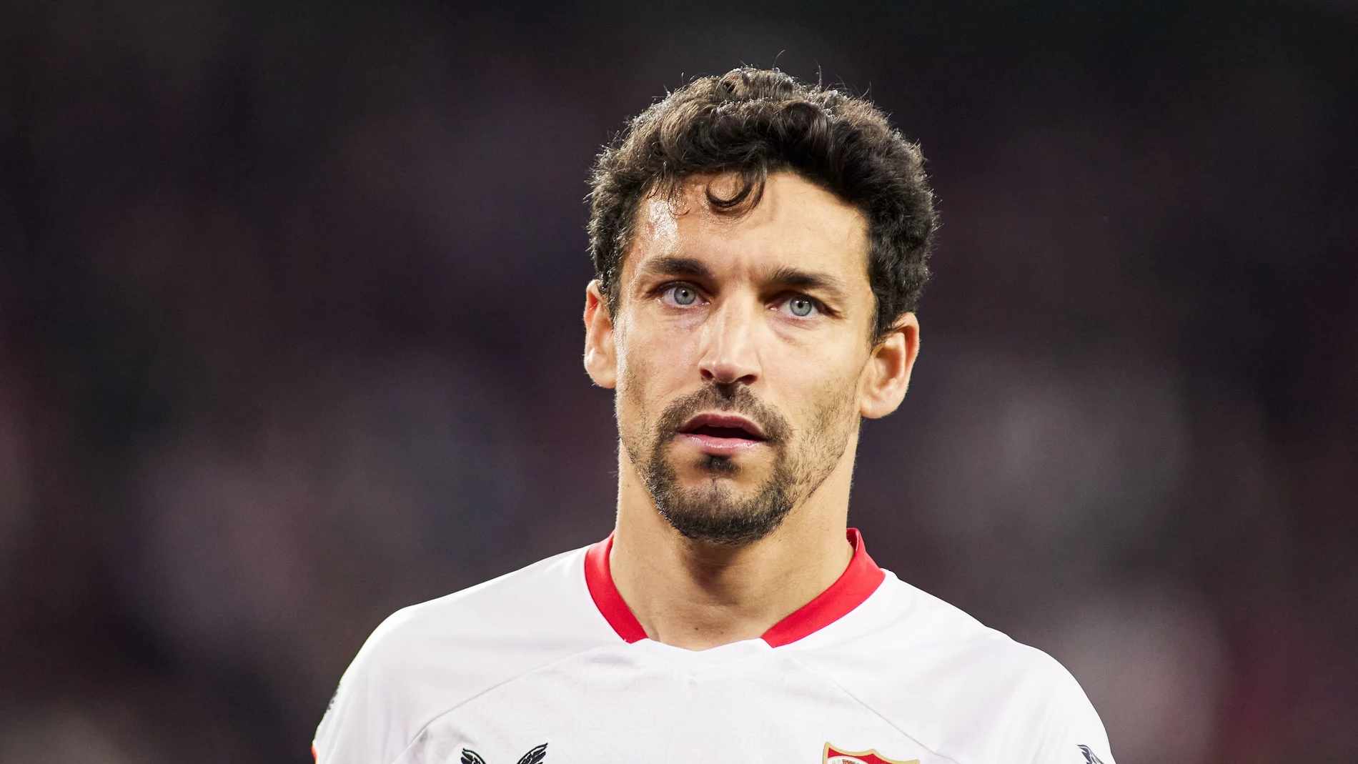 Jesús Navas, con la camiseta del Sevilla