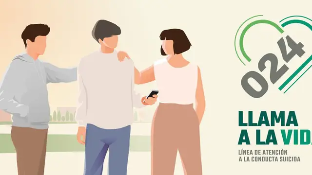 Cartel del número 024, el teléfono de prevención del suicidio Cartel del número 024, el teléfono de prevención del suicidio