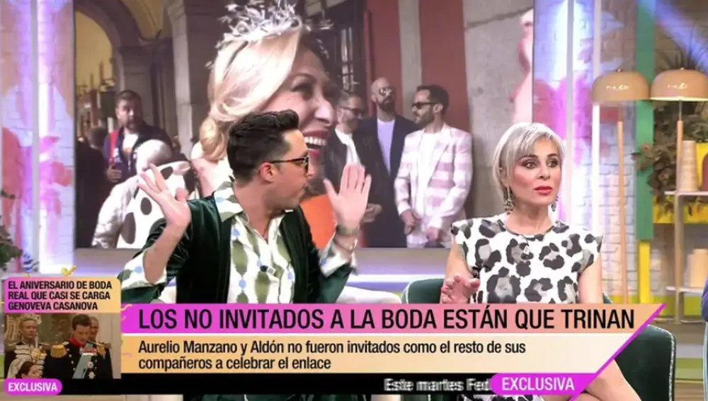 En el plató de "Fiesta"