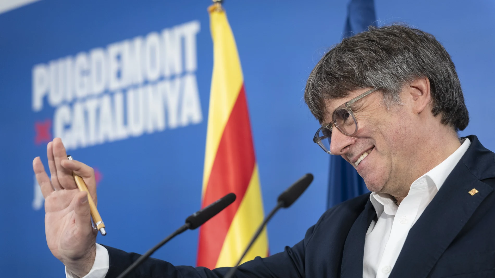 El candidato de Junts a la presidencia de la Generalitat, Carles Puigdemont.