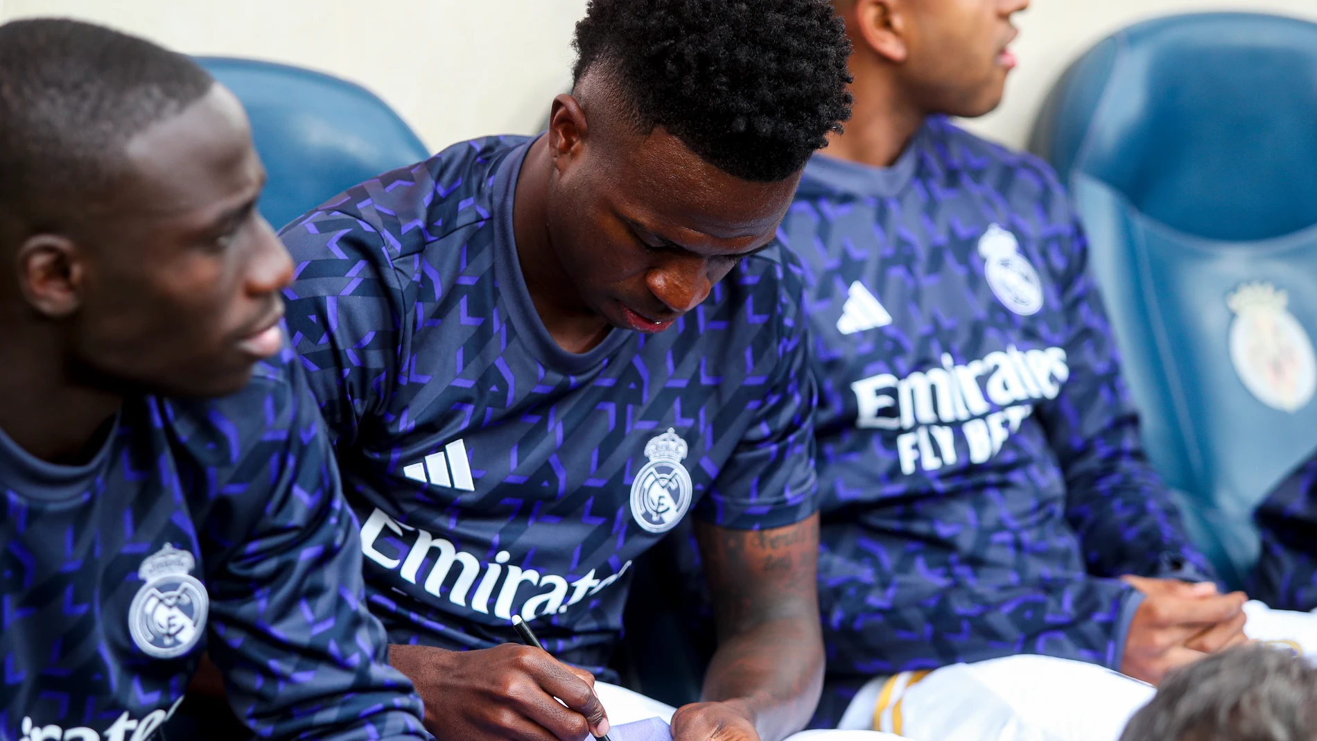 Vinicius Junior of Real Madrid looks on during the Spanish league, La Liga EA Sports, football match played between Villarreal CF and Real Madrid CF at La Ceramica stadium on May 19, 2024, in Valencia, Spain. AFP7 19/05/2024 ONLY FOR USE IN SPAIN