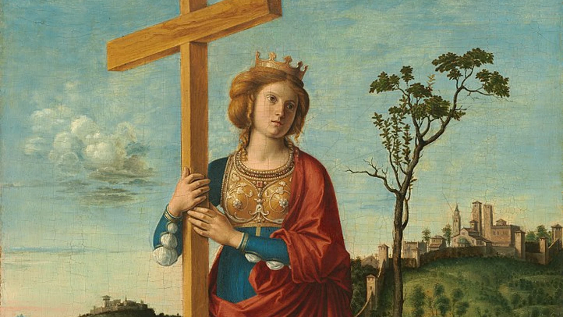 «Santa Helena y la Cruz», cuadro pintado por Cima da Conegliano